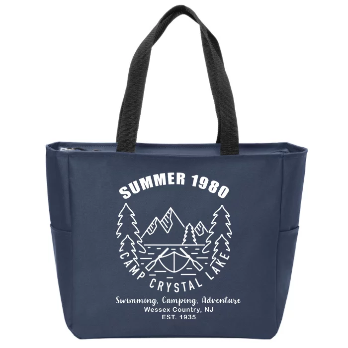 Summer 1980 Camp Crystal Lake Zip Tote Bag