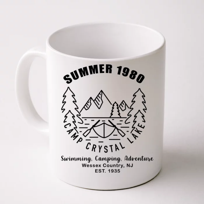 Summer 1980 Camp Crystal Lake Front & Back Coffee Mug