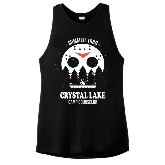 Summer 1980 Crystal Lake Camp Counselor Ladies Tri-Blend Wicking Tank