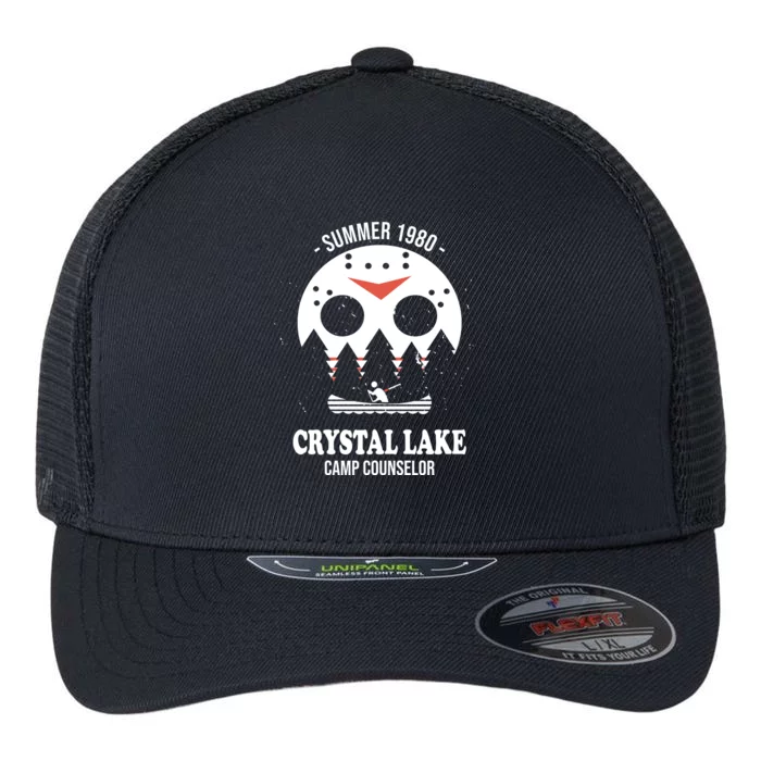 Summer 1980 Crystal Lake Camp Counselor Flexfit Unipanel Trucker Cap