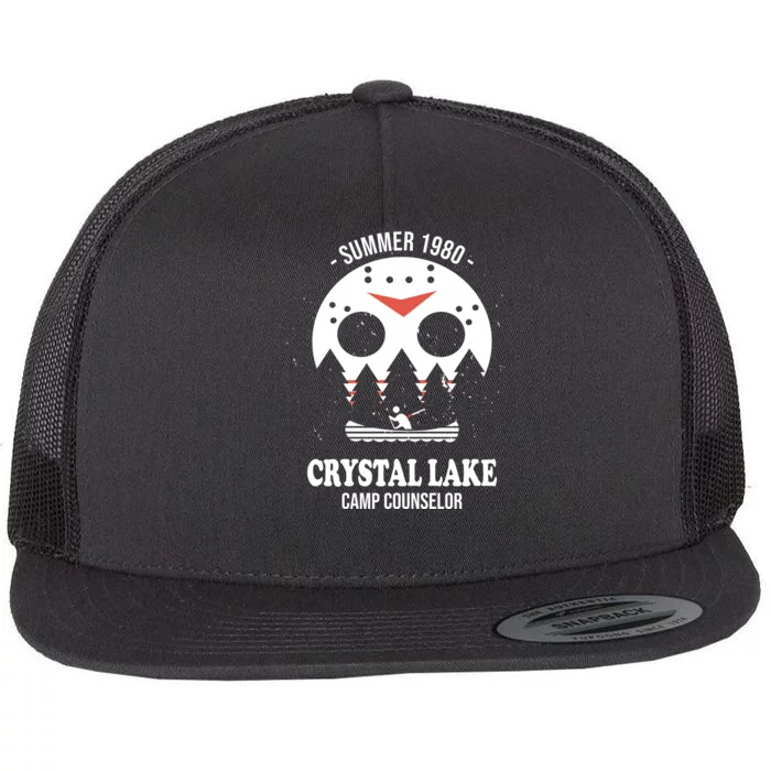 Summer 1980 Crystal Lake Camp Counselor Flat Bill Trucker Hat