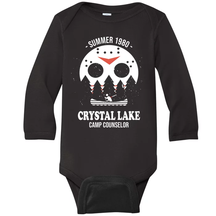 Summer 1980 Crystal Lake Camp Counselor Baby Long Sleeve Bodysuit