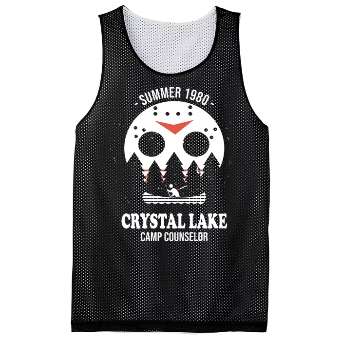 Summer 1980 Crystal Lake Camp Counselor Mesh Reversible Basketball Jersey Tank