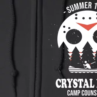 Summer 1980 Crystal Lake Camp Counselor Full Zip Hoodie