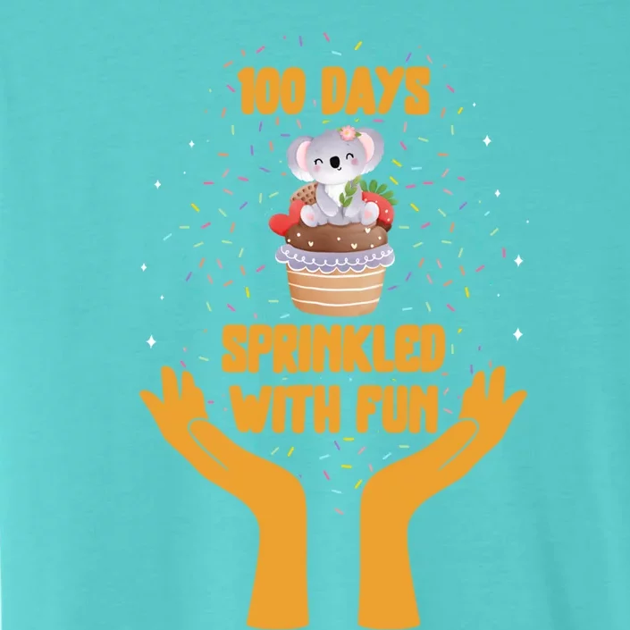 School 100 Days Of Sprinkled With Fun Koala Cupcake Educatio Great Gift ChromaSoft Performance T-Shirt