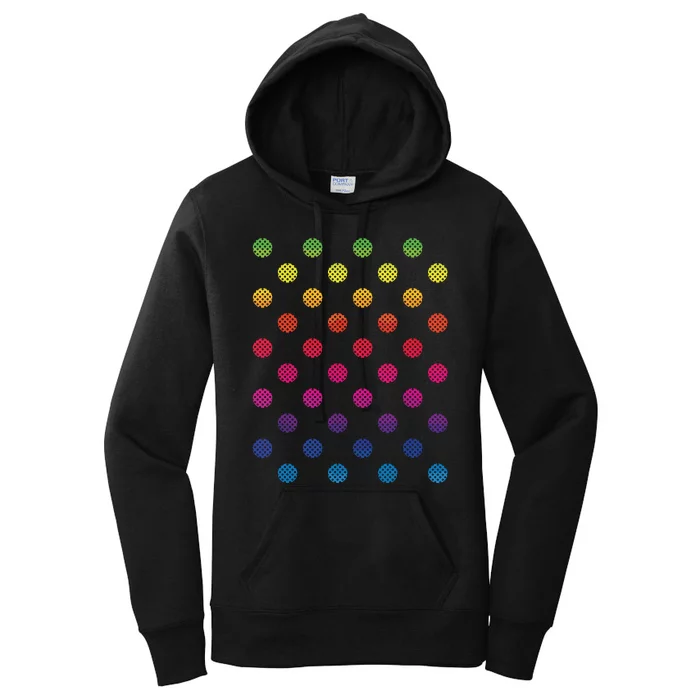 September 15th Dot Day Multicolor Rainbow Polka Dot Women's Pullover Hoodie