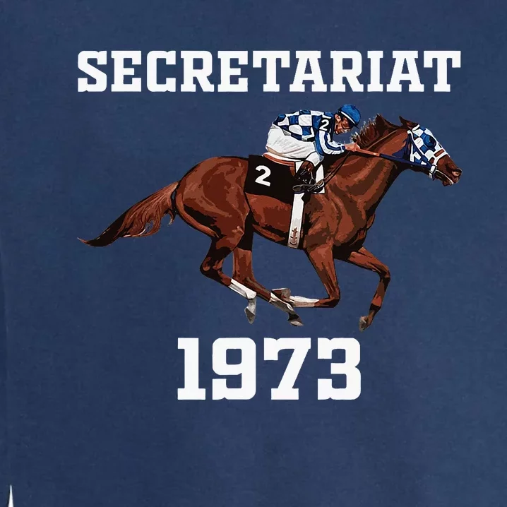 Secretariat 1973 Derby Horse Racing Garment-Dyed Sweatshirt