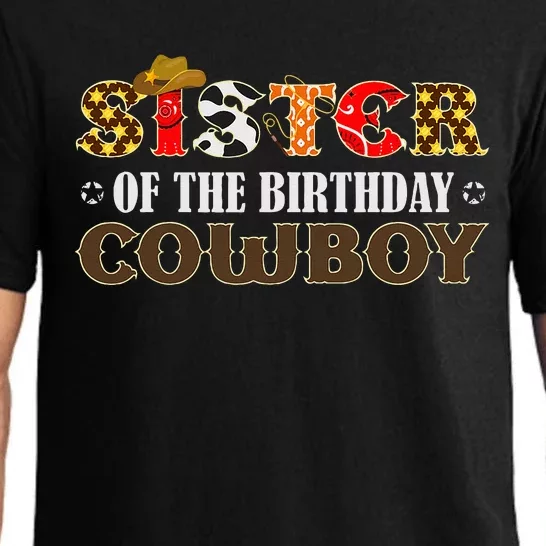 Sister 1st First Birthday Cowboy Western Rodeo Matching Pajama Set