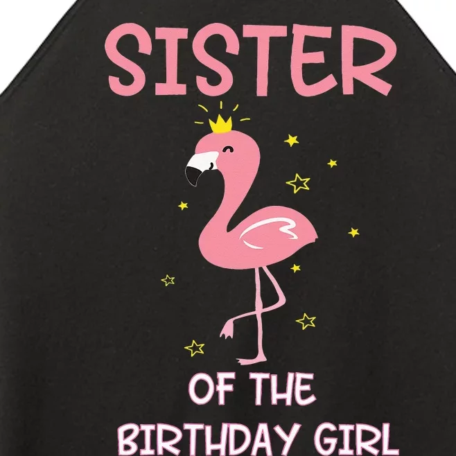 Sister 1st First Birthday Matching Family Flamingo Party Women’s Perfect Tri Rocker Tank