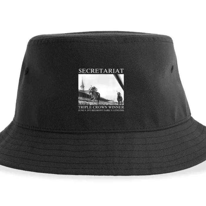 Secretariat 1973 Horse Racing Sustainable Bucket Hat