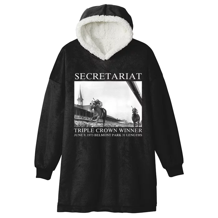 Secretariat 1973 Horse Racing Hooded Wearable Blanket