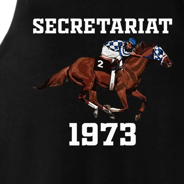 Secretariat 1973 Horse Racing Ladies Tri-Blend Wicking Tank