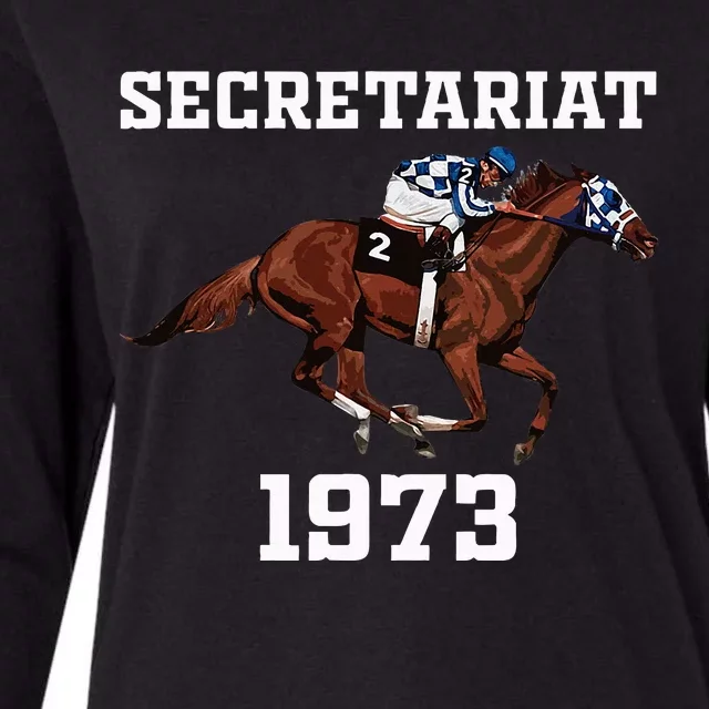 Secretariat 1973 Horse Racing Womens Cotton Relaxed Long Sleeve T-Shirt