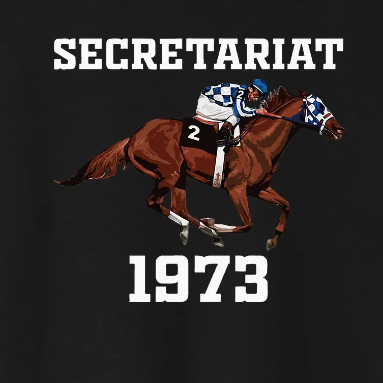 Secretariat 1973 Horse Racing Women's Crop Top Tee