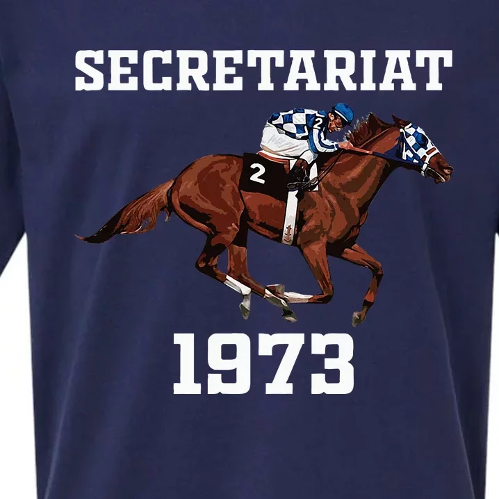 Secretariat 1973 Horse Racing Sueded Cloud Jersey T-Shirt