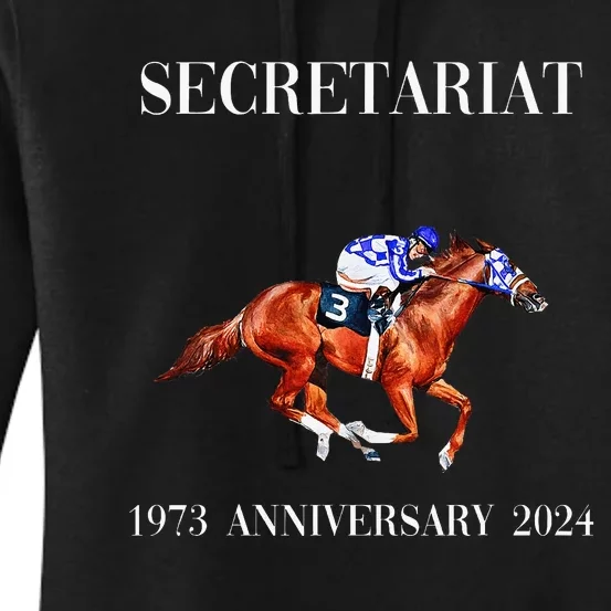 Secretariat 1973 Horse Racing Women's Pullover Hoodie