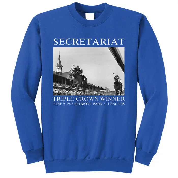 Secretariat 1973 Horse Racing Tall Sweatshirt