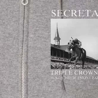 Secretariat 1973 Horse Racing Full Zip Hoodie