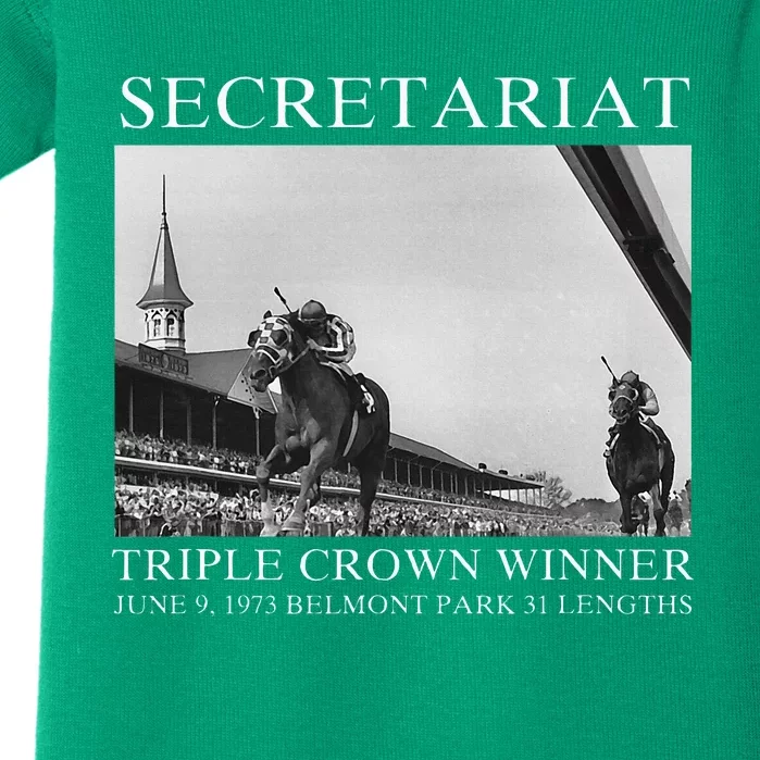 Secretariat 1973 Horse Racing Baby Bodysuit