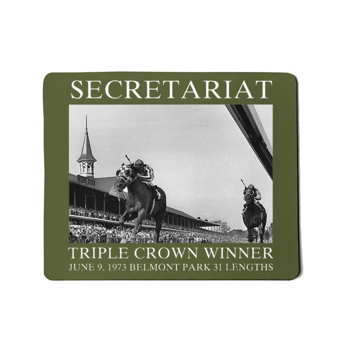 Secretariat 1973 Horse Racing Mousepad