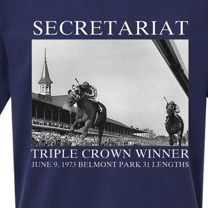 Secretariat 1973 Horse Racing Sueded Cloud Jersey T-Shirt