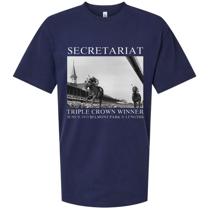 Secretariat 1973 Horse Racing Sueded Cloud Jersey T-Shirt