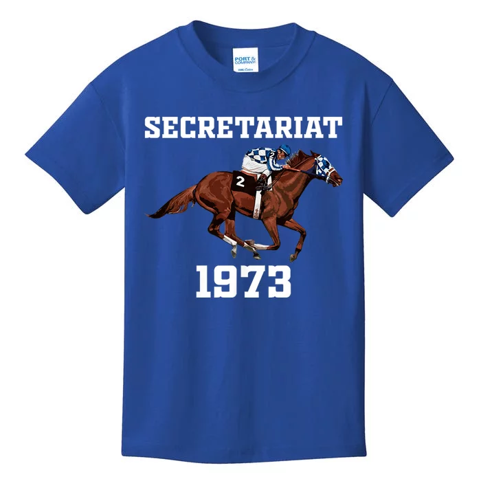 Secretariat 1973 Horse Racing Kids T-Shirt