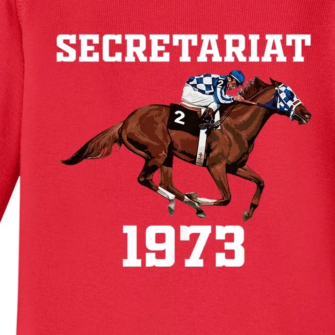 Secretariat 1973 Horse Racing Baby Long Sleeve Bodysuit