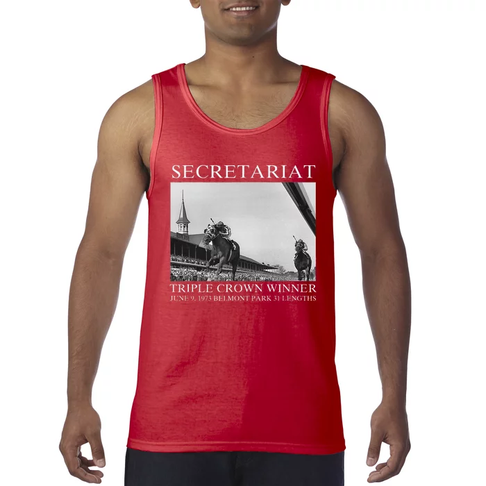 Secretariat 1973 Horse Racing Tank Top