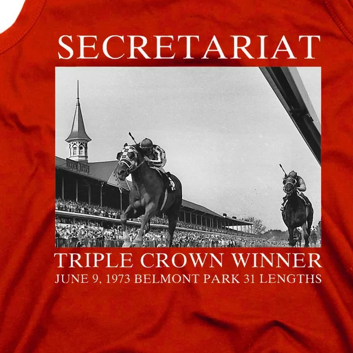 Secretariat 1973 Horse Racing Tank Top