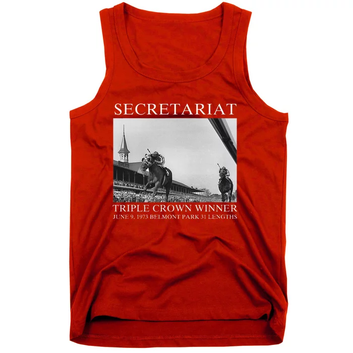 Secretariat 1973 Horse Racing Tank Top