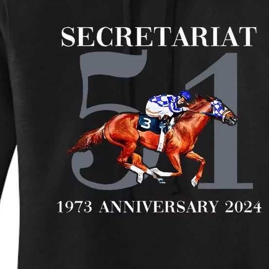 Secretariat 1973 Horse Racing Women's Pullover Hoodie