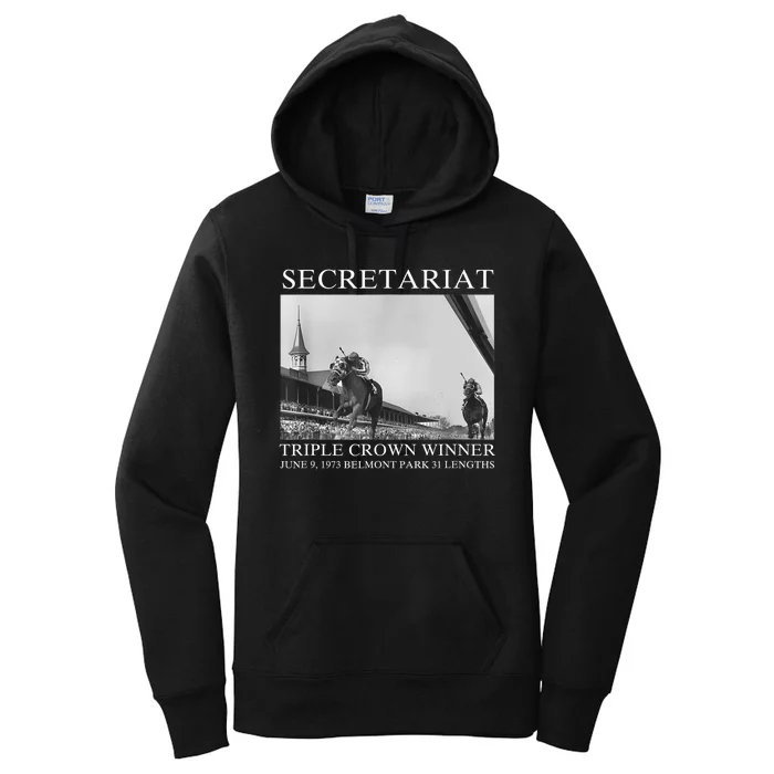 Secretariat 1973 Horse Racing Women's Pullover Hoodie