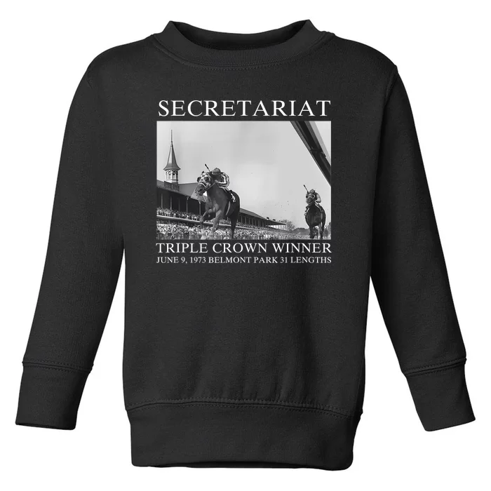 Secretariat 1973 Horse Racing Toddler Sweatshirt