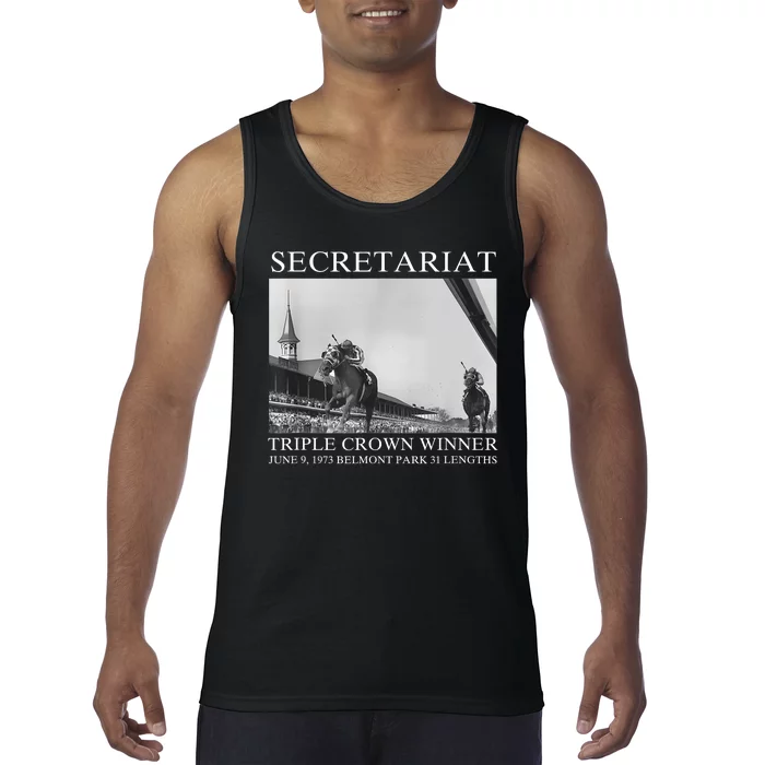 Secretariat 1973 Horse Racing Tank Top