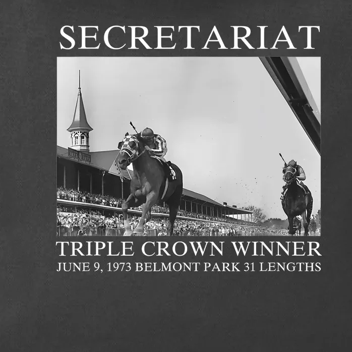 Secretariat 1973 Horse Racing Zip Tote Bag