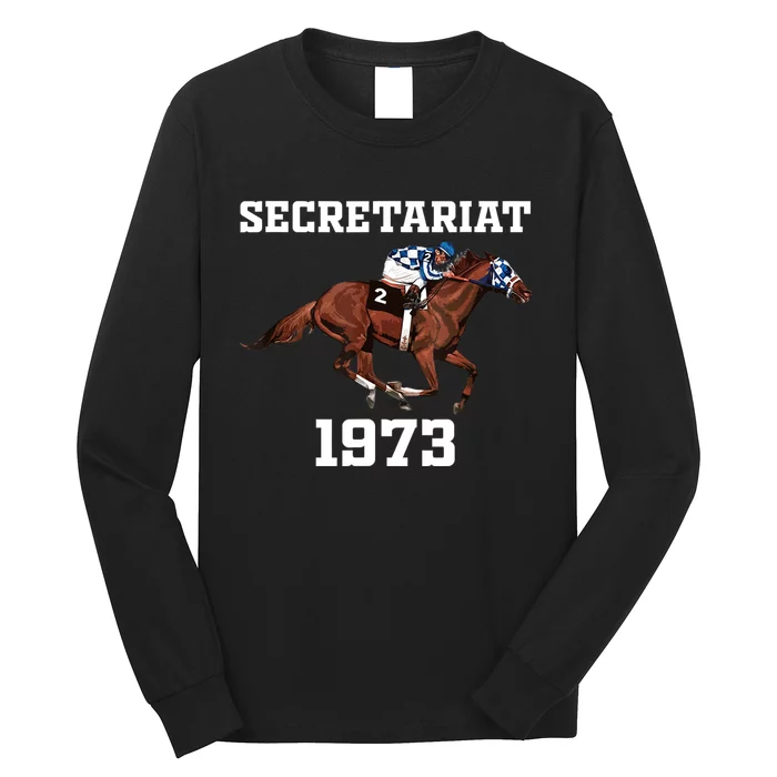 Secretariat 1973 Horse Racing Long Sleeve Shirt