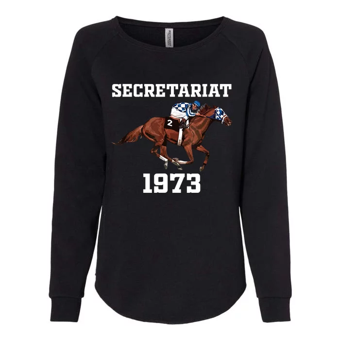 Secretariat 1973 Horse Racing Womens California Wash Sweatshirt