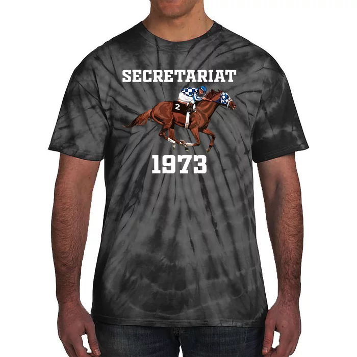 Secretariat 1973 Horse Racing Tie-Dye T-Shirt