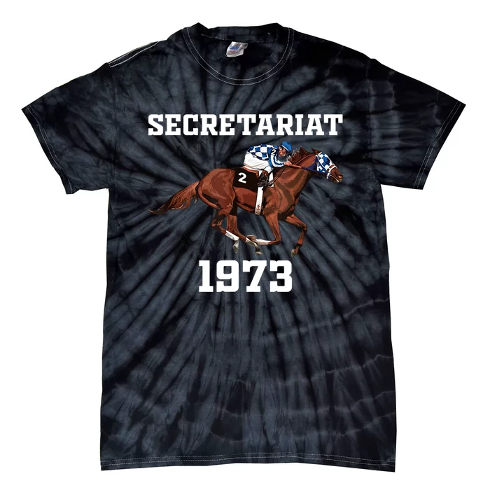 Secretariat 1973 Horse Racing Tie-Dye T-Shirt