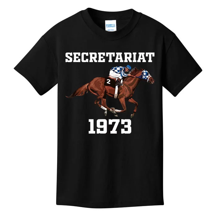 Secretariat 1973 Horse Racing Kids T-Shirt