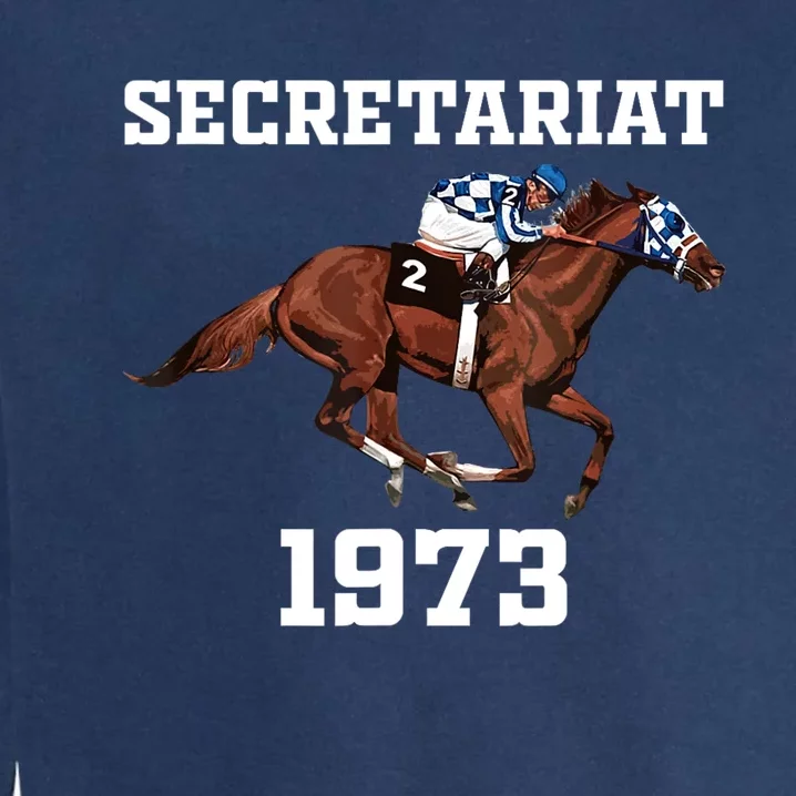 Secretariat 1973 Horse Racing Garment-Dyed Sweatshirt