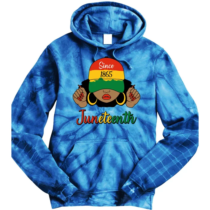 Since 1865 Junenth Freedom Day 1865 Junenth Funny Gift Tie Dye Hoodie