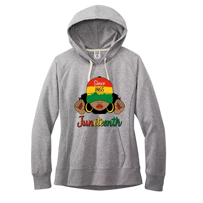 Since 1865 Junenth Freedom Day 1865 Junenth Funny Gift Women's Fleece Hoodie