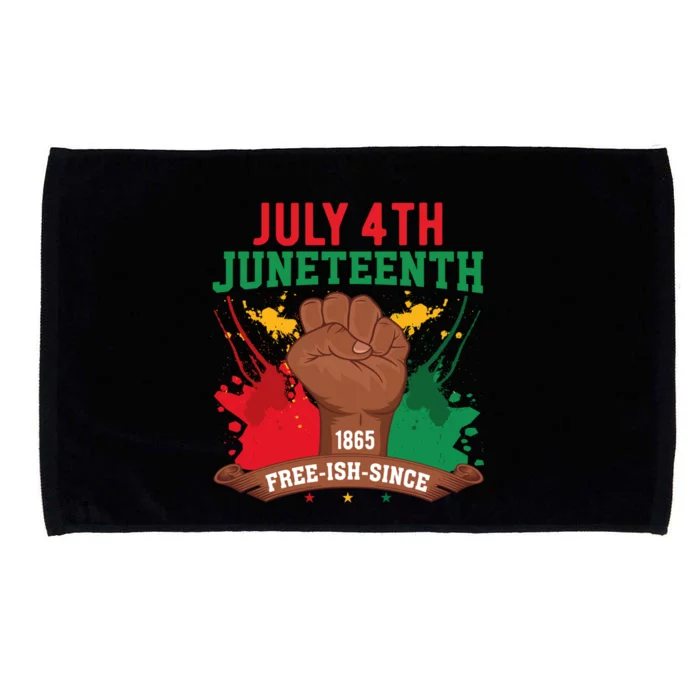 Since 1865 Junenth Freedom Junenth 1865 Gift Microfiber Hand Towel