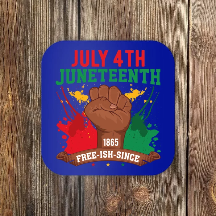 Since 1865 Junenth Freedom Junenth 1865 Gift Coaster