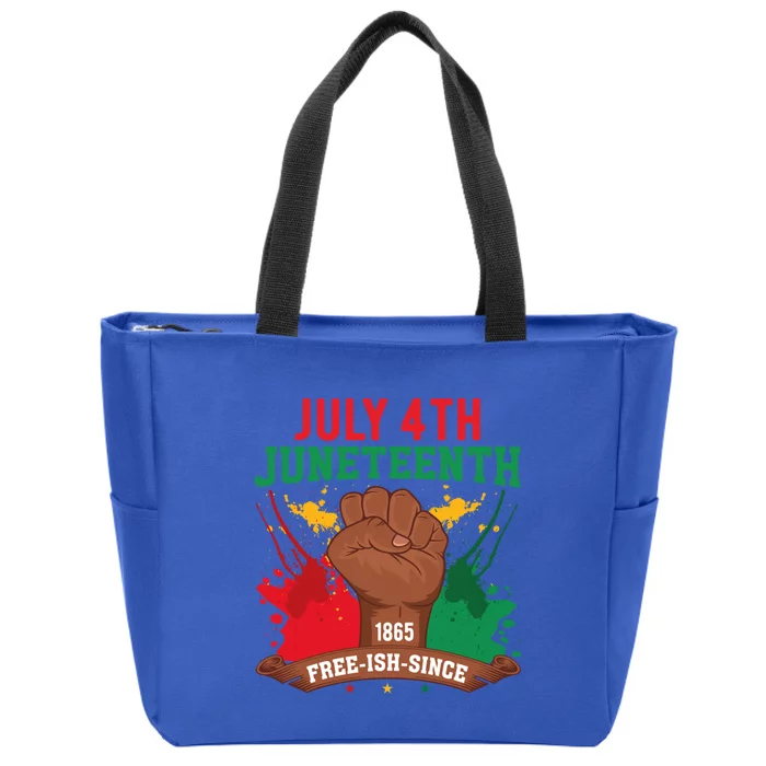 Since 1865 Junenth Freedom Junenth 1865 Gift Zip Tote Bag