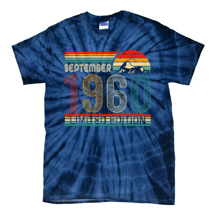 September 1960 Limited Edition Classic 1960 Vintage Birthday Tie-Dye T-Shirt