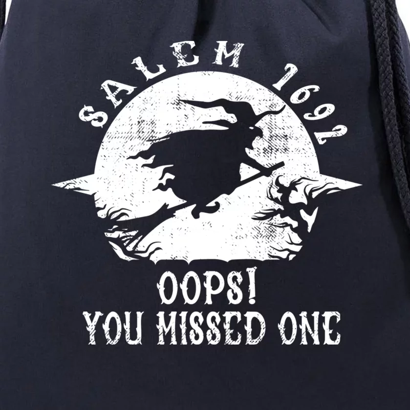 Salem 1692 Oops You Missed One Salem Witch Trials Halloween Cute Gift Drawstring Bag