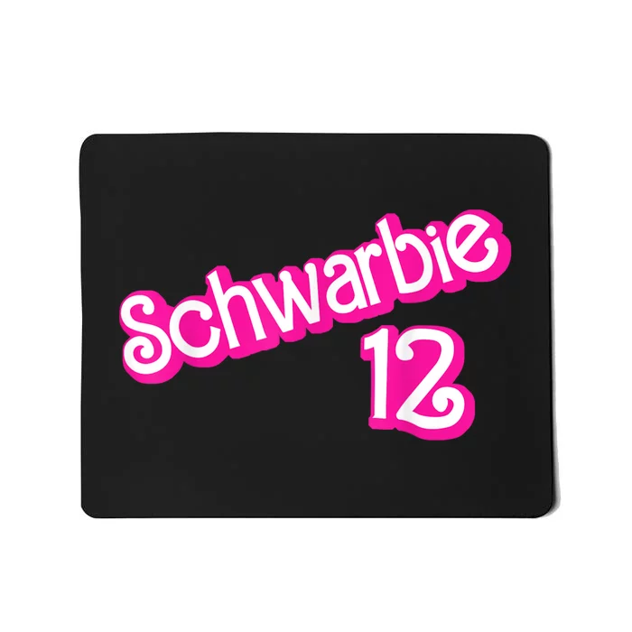 Schwarbie 12 Pink Mousepad